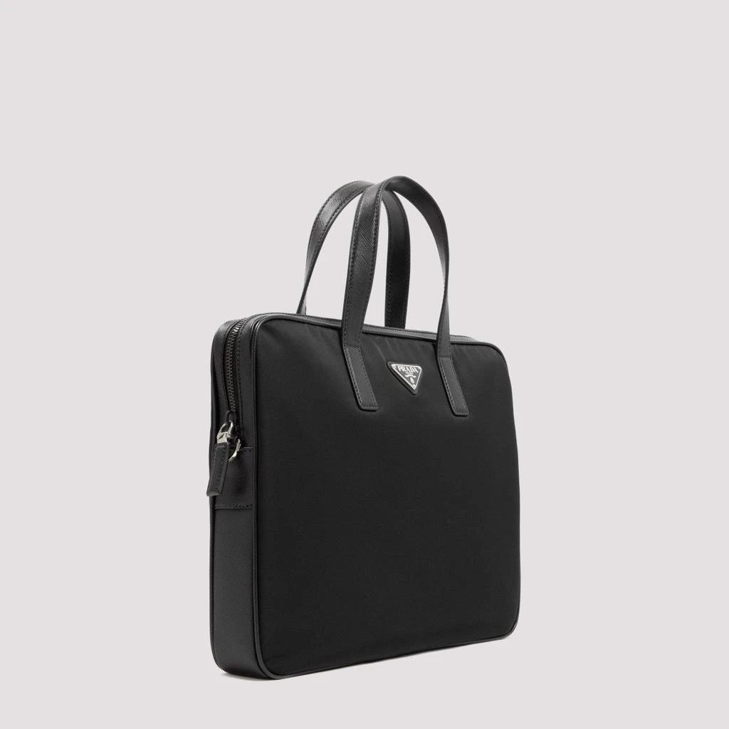 商品Prada|PRADA  RE-NYLON SAFFIANO LEATHER BRIEFCASE BAG,价格¥13284,第3张图片详细描述