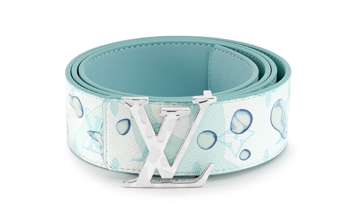 商品[国内直发] Louis Vuitton|双面Logo标识 牛皮革 皮带 男女同款情侣款 薄荷绿 宽4cm,价格¥7667,第1张图片