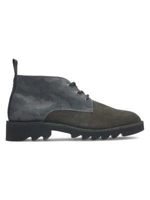 商品Karl Lagerfeld Paris|Suede & Camo Chukka Boots,价格¥746,第1张图片
