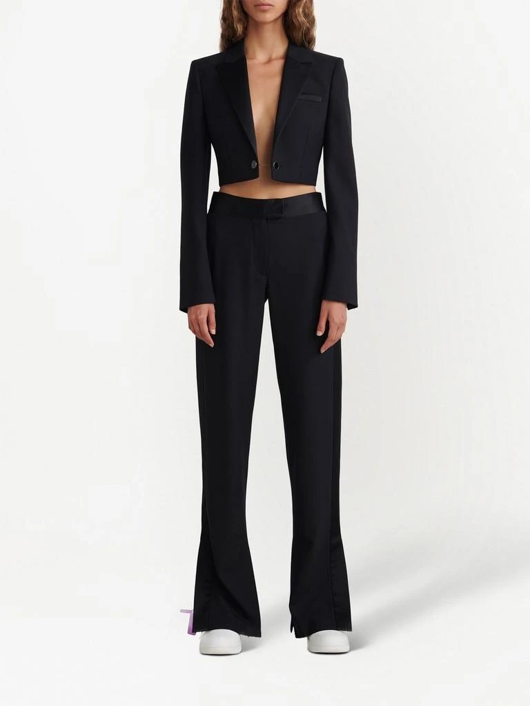 商品Off-White|OFF-WHITE WOMEN TUXEDO SPLITED PANT,价格¥3356,第1张图片