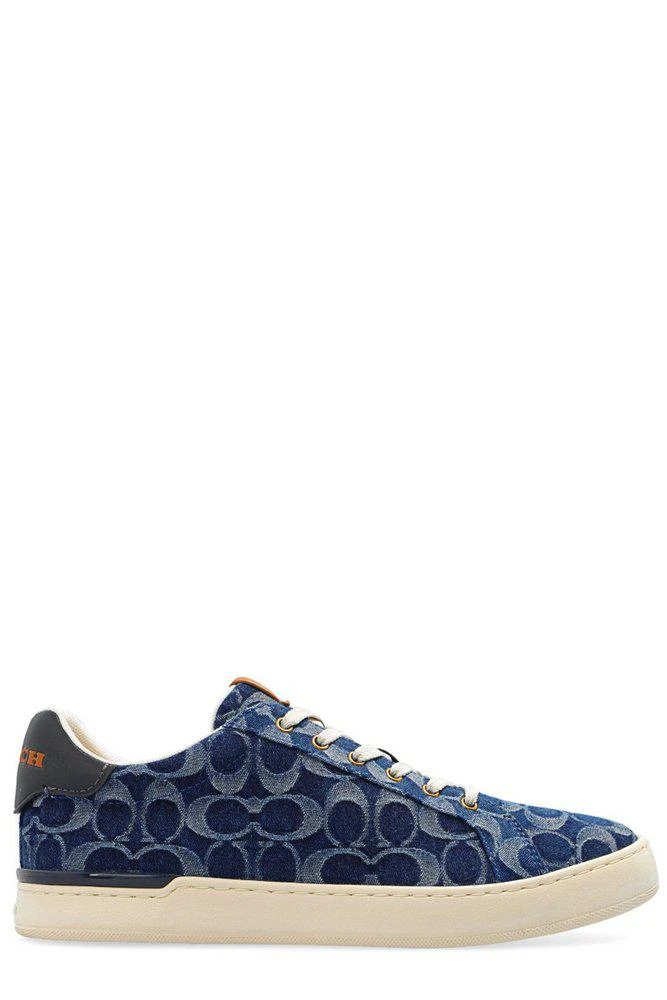 商品Coach|Coach Lowline Monogram Print Low-Top Sneakers,价格¥858,第1张图片