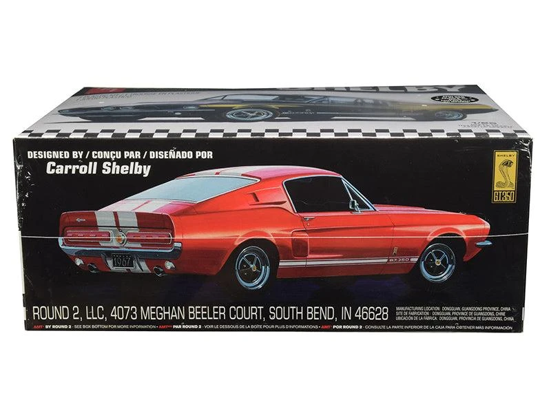 商品AMT|Skill 2 Model Kit 1967 Ford Mustang Shelby GT350 Black 1/25 Scale Model by,价格¥436,第2张图片详细描述