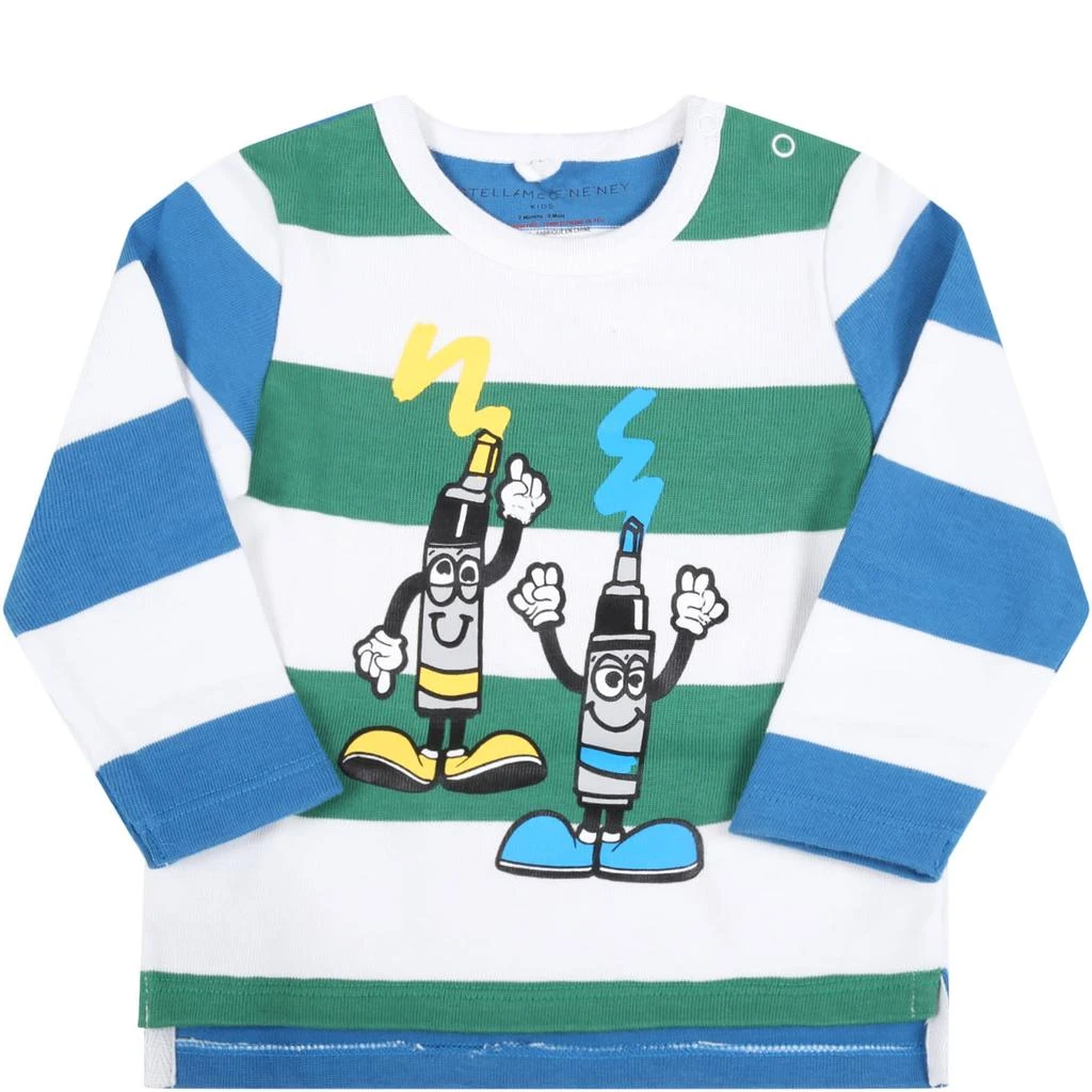 商品Stella McCartney|Stella McCartney Kids Multicolor T-shirt For Baby Kids With Markers,价格¥667,第1张图片