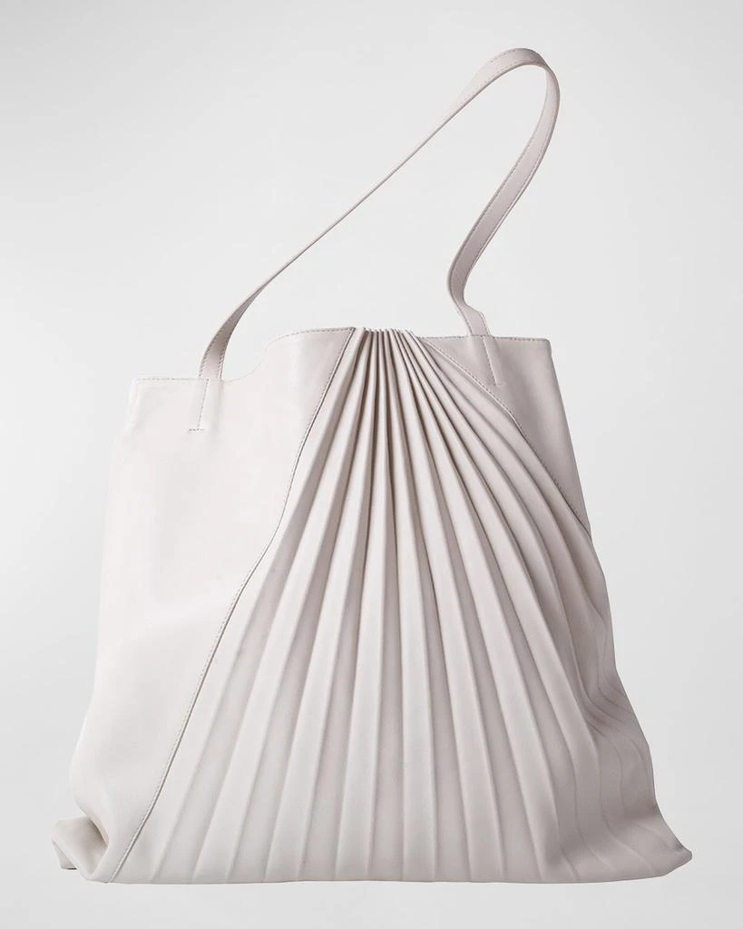 商品Sabrina Zeng|Chiaroscuro Pleated Lambskin Tote Bag,价格¥4440,第1张图片