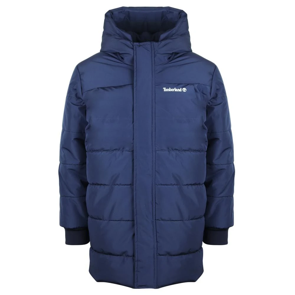 商品Timberland|Navy Logo Patch Puffer Jacket,价格¥1333,第1张图片