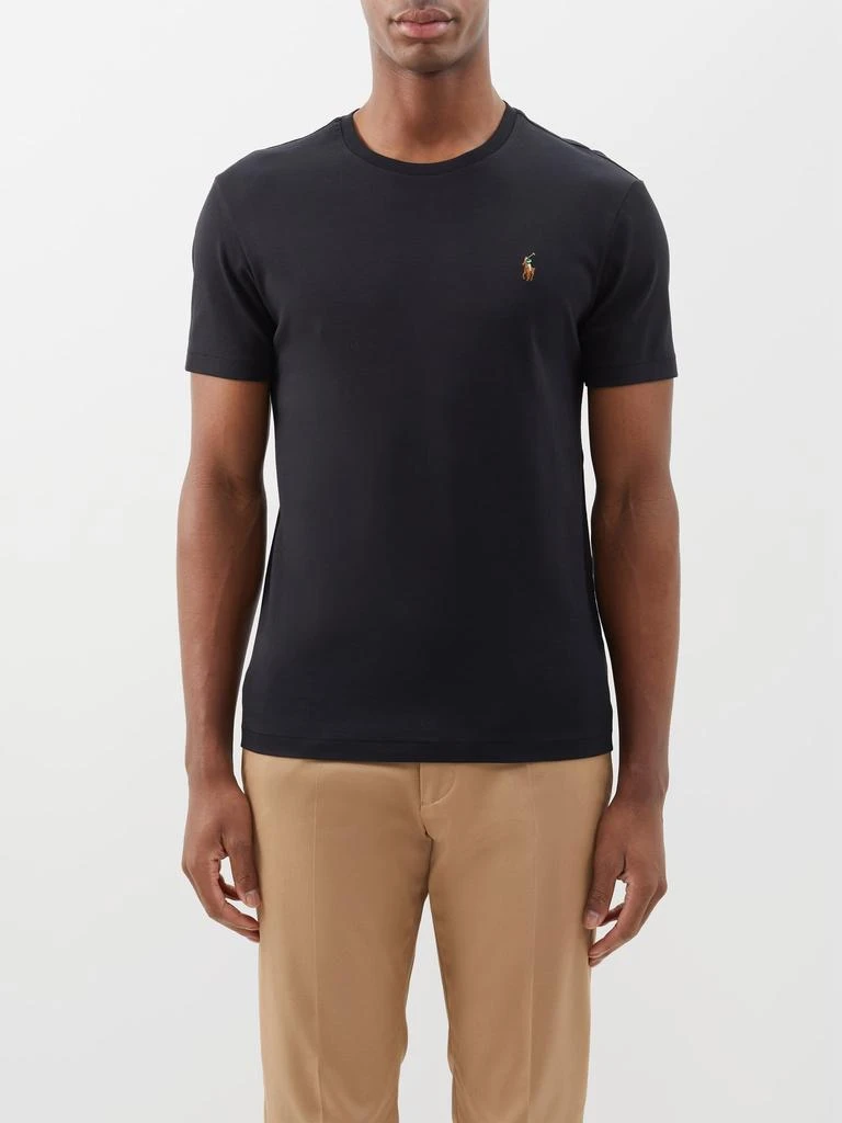 商品Ralph Lauren|Custom slim-fit logo-embroidered cotton T-shirt,价格¥406,第1张图片