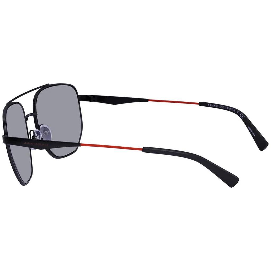 商品Armani Exchange|Mirrored Black Geometric Men's Sunglasses AX2033S 60636G 59,价格¥300,第3张图片详细描述