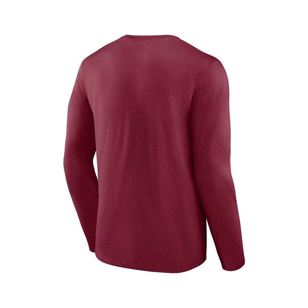 商品Fanatics|Men's Branded Garnet Florida State Seminoles Double Time 2-Hit Long Sleeve T-shirt,价格¥261,第2张图片详细描述