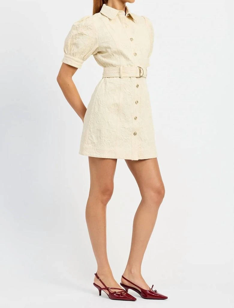 商品En Saison|En Saison - Alice Textured Mini Dress With Belt,价格¥662,第3张图片详细描述