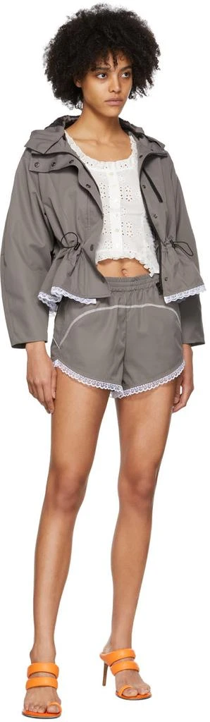 商品Sandy Liang|Grey Polyester Shorts,价格¥760,第4张图片详细描述