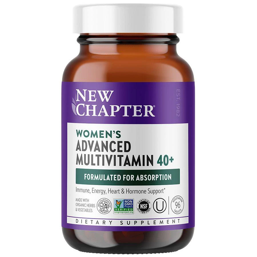 商品New Chapter|Women's Advanced 40+ Multivitamin, Vegetarian Tablets,价格¥459,第1张图片