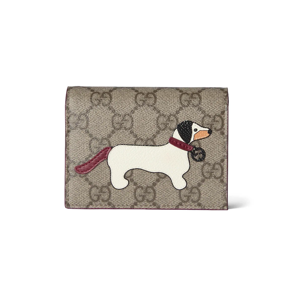商品Gucci|【预售】 古驰 24秋冬 女士 钱包 饰小狗细节GG迷你钱包 818767 FAEEQ 8561,价格¥4718,第1张图片