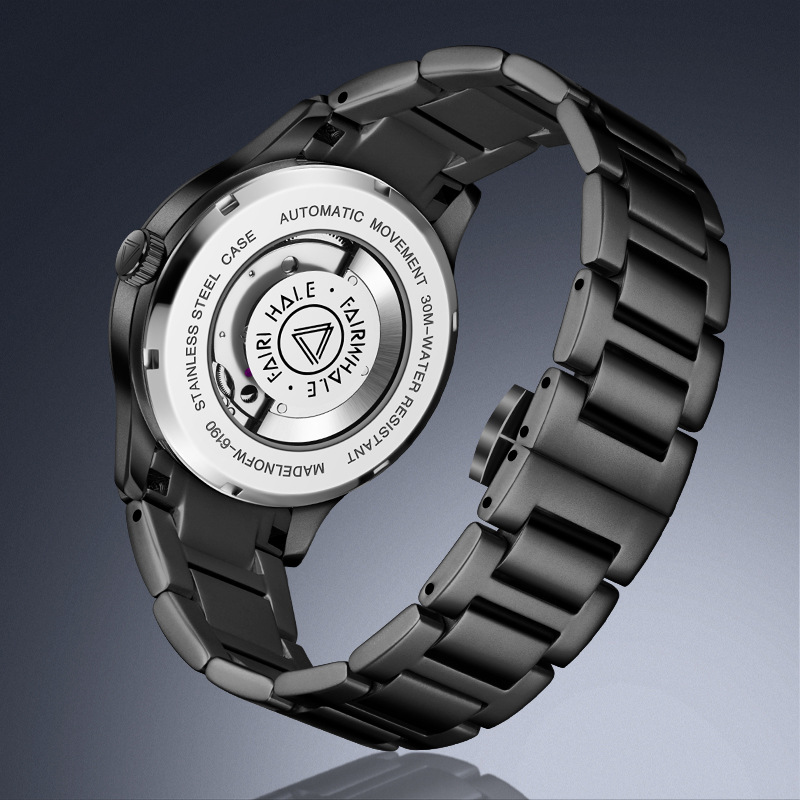 马克华菲手表带日历夜光防水全自动机械手表男士商品第4张图片规格展示
