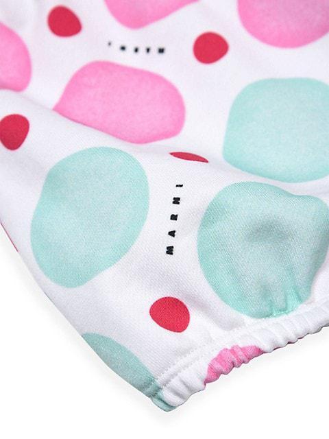 商品Marni|Baby Girl's Multicolor Dot Print Shorts,价格¥308,第5张图片详细描述