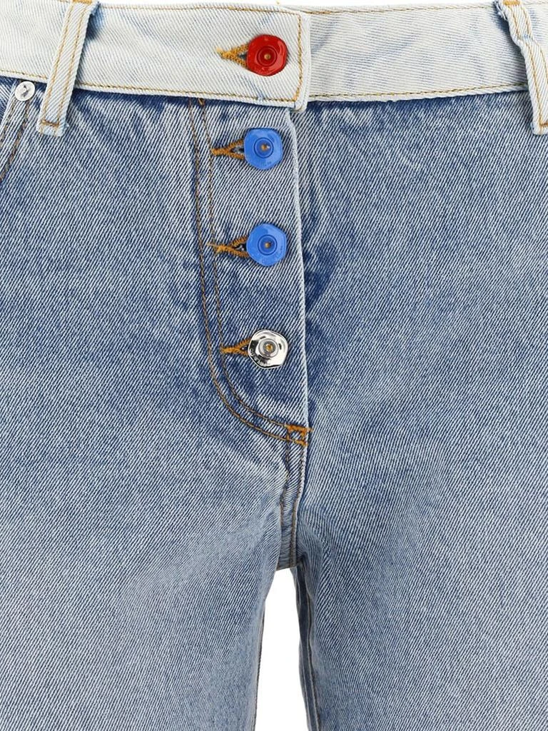 商品Off-White|Off-White Mid-Rise Cropped Jeans,价格¥2335,第3张图片详细描述