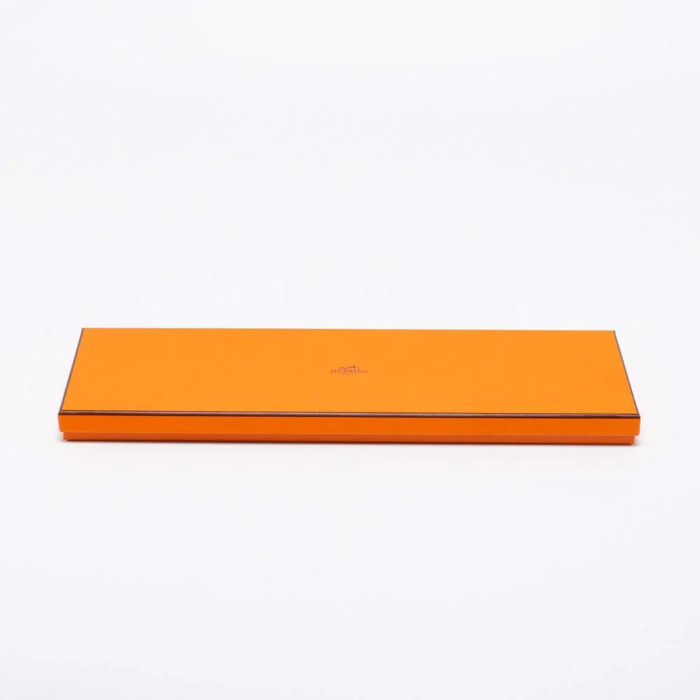 Hermes Orange Horse Printed Silk Tie 商品