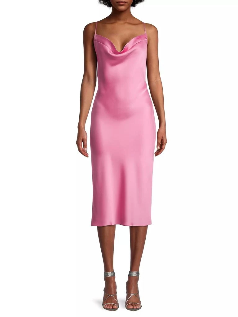 商品Norma Kamali|Satin Bias-Cut Midi-Dress,价格¥851,第3张图片详细描述