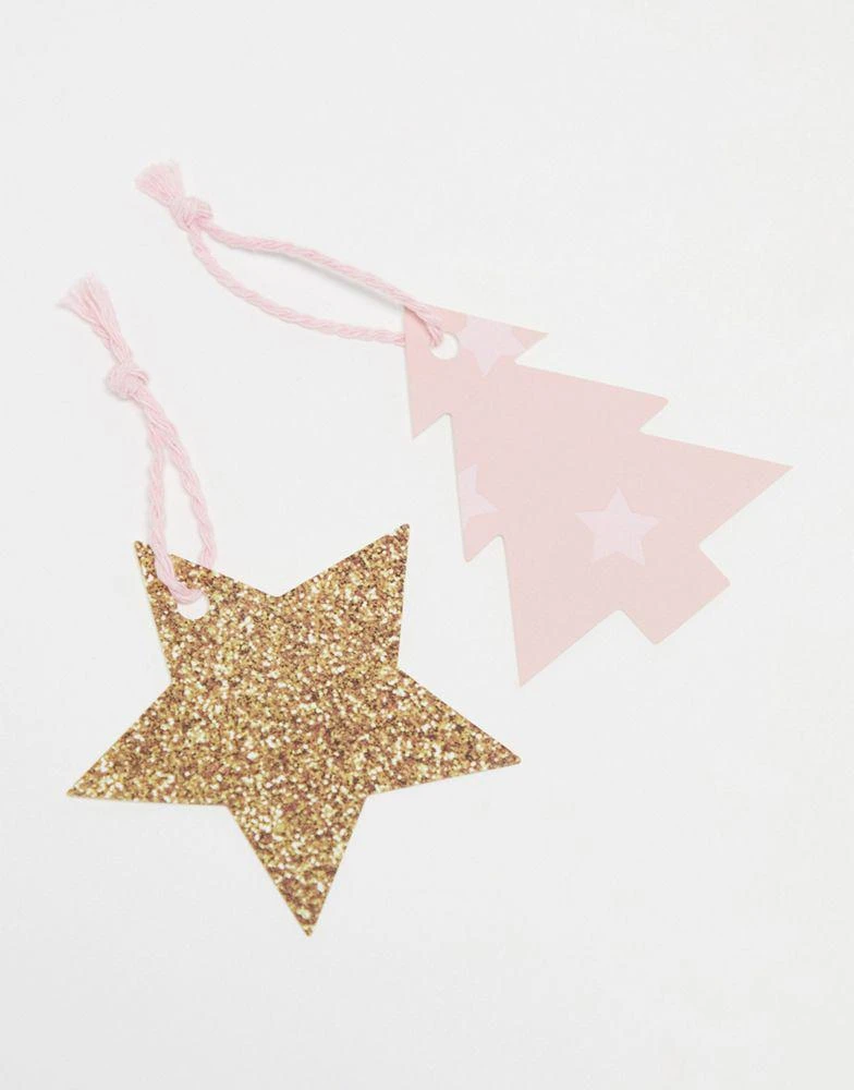 商品Skinnydip|Skinnydip pink and gold wrapping paper and gift tag set,价格¥42,第3张图片详细描述