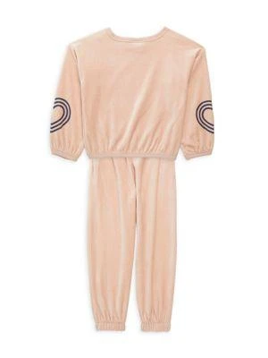 商品Juicy Couture|​Little Girl’s 2-Piece Velour Heart Sweatshirt & Joggers Set,价格¥250,第2张图片详细描述