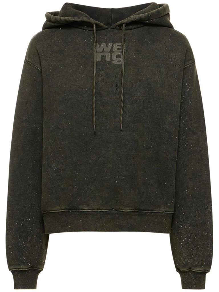 商品Alexander Wang|Essential Cotton Blend Terry Hoodie,价格¥1845,第1张图片