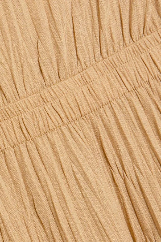 商品Vince|Gathered crinkled-jersey midi dress,价格¥1056,第2张图片详细描述