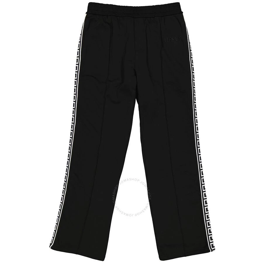 商品Versace|Men's Black Embroidered-logo Track Pants,价格¥1400,第1张图片