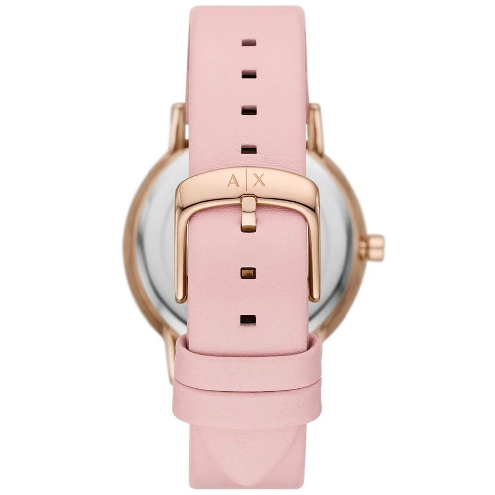 商品Armani Exchange|Women's Lola Three Hand Pink Leather Watch 36mm Set, 2 Pieces,价格¥897,第3张图片详细描述