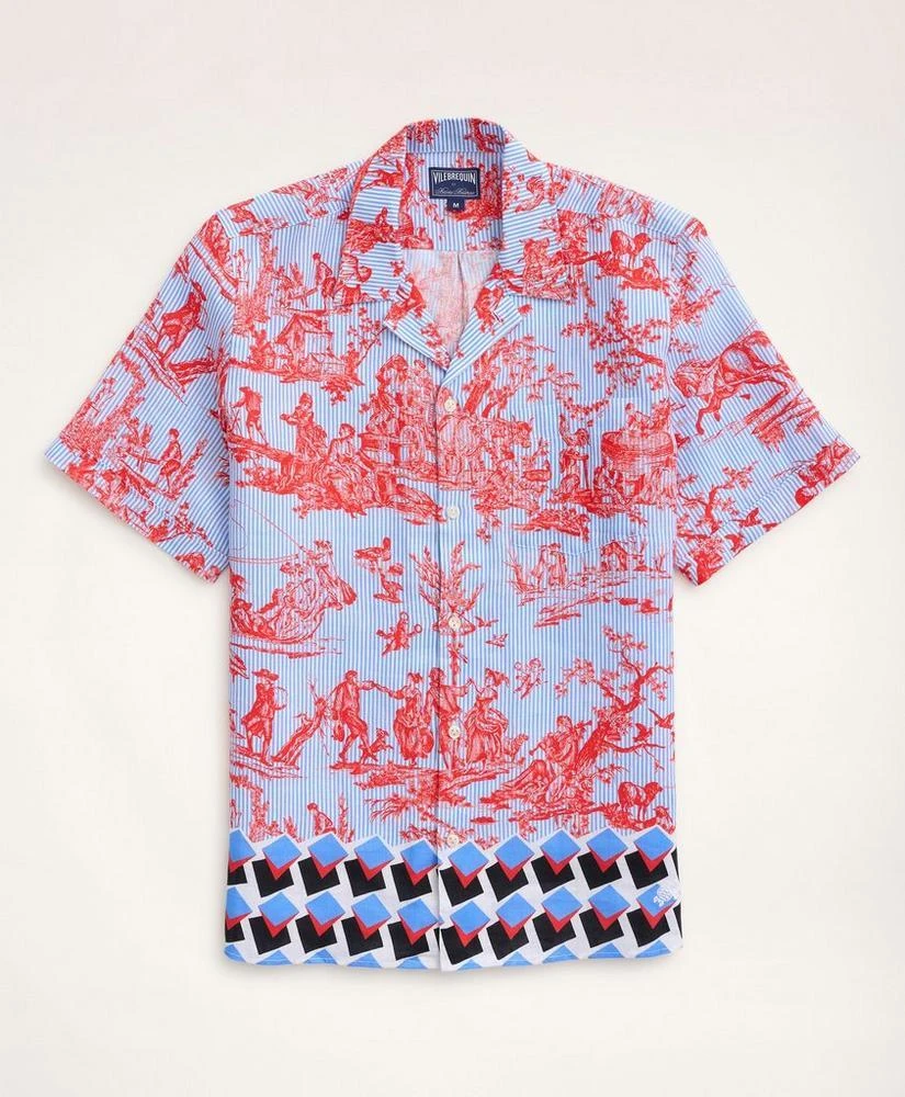 商品Brooks Brothers|Brooks Brothers Et Vilebrequin Bowling Shirt in the Toile Print,价格¥1233,第5张图片详细描述