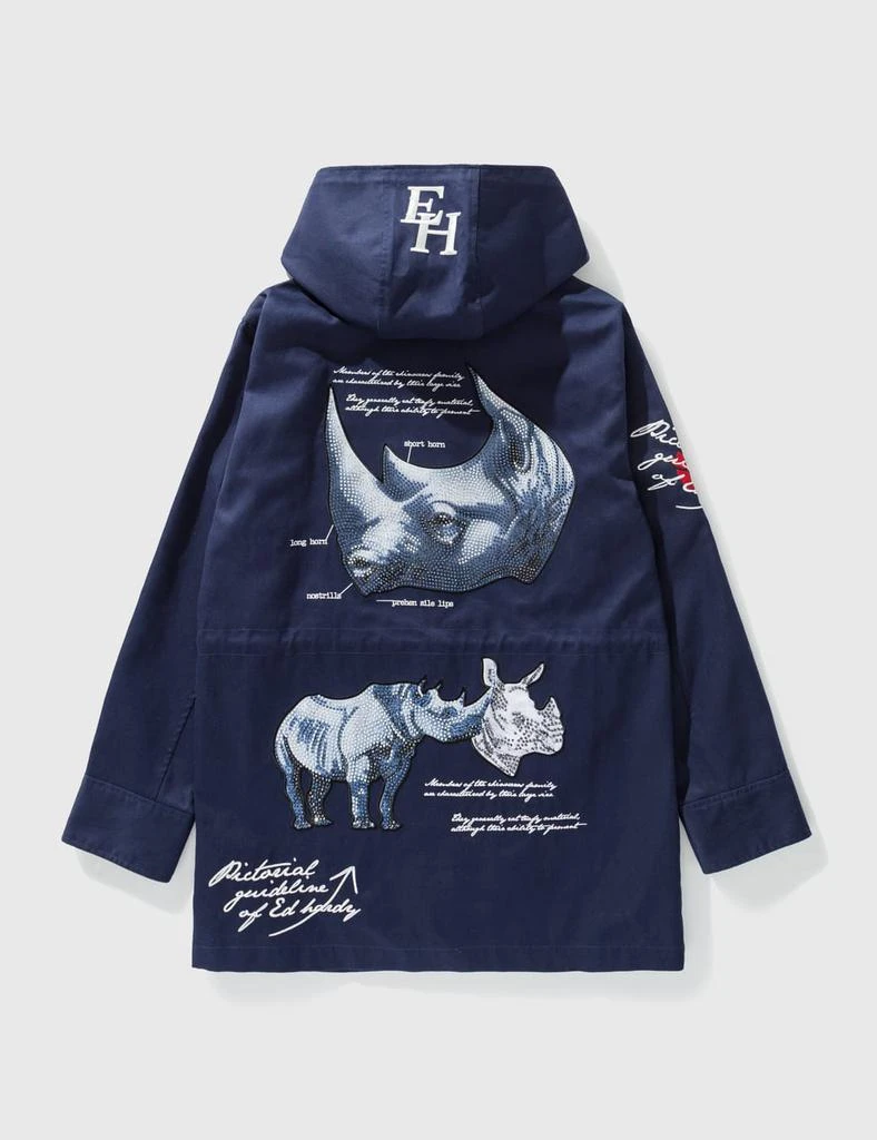 商品[二手商品] Ed Hardy|EDHARDY EMBRODIERY WITH CRYSTAL ZIPUP LONG COAT,价格¥2007,第2张图片详细描述