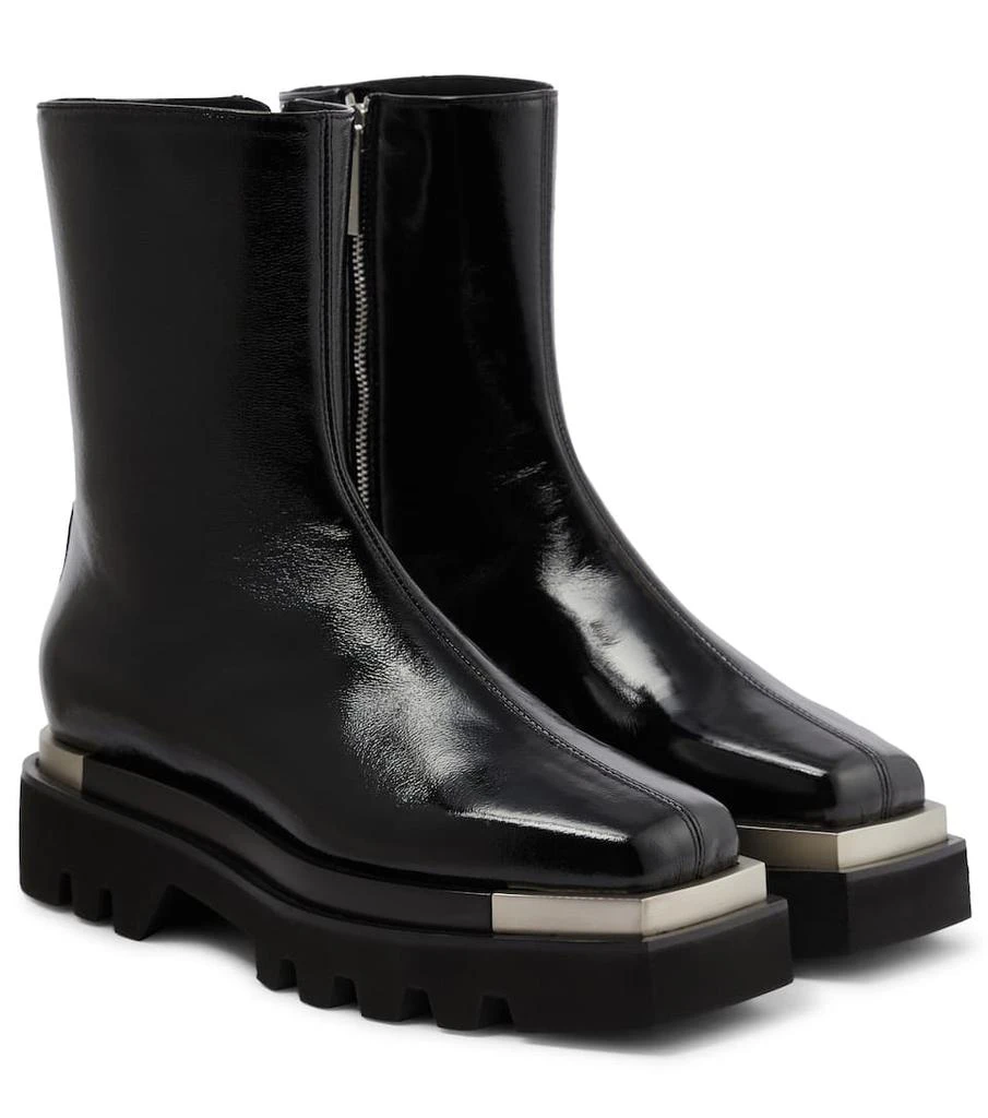 商品Peter Do|Metal-trimmed leather ankle boots,价格¥6579,第1张图片