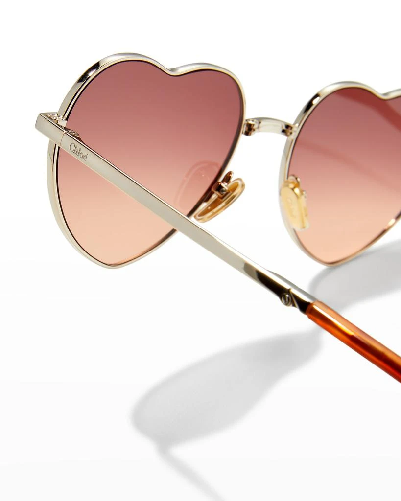 商品Chloé|Heart Metal-Acetate Sunglasses,价格¥2532,第4张图片详细描述