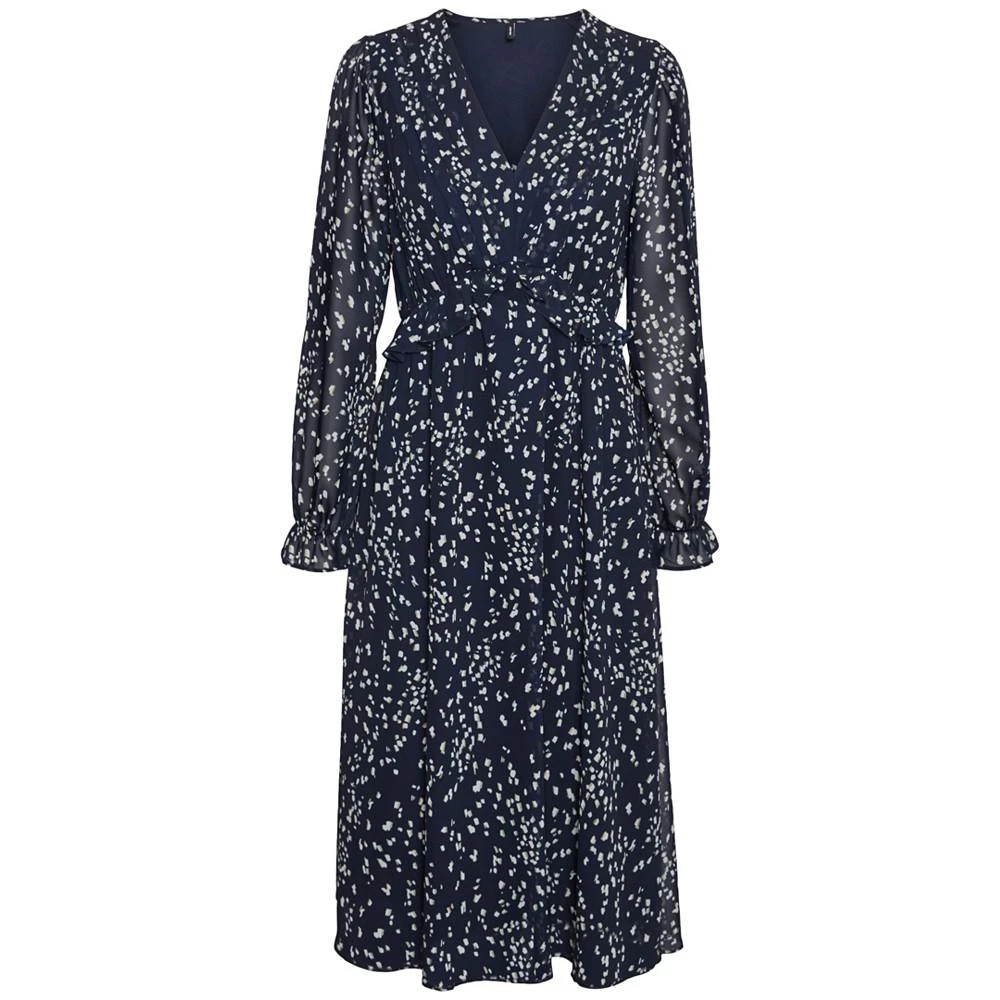 商品VERO MODA|Women's Printed V-Neck Midi Dress,价格¥234,第5张图片详细描述