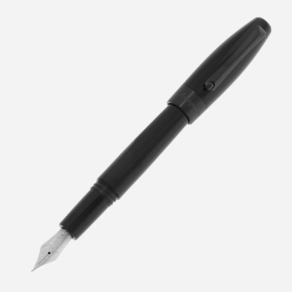 商品Montegrappa|Montegrappa Fortuna Black with Black Trim Fountain Pen (F) ISFOR2LC,价格¥1255,第1张图片