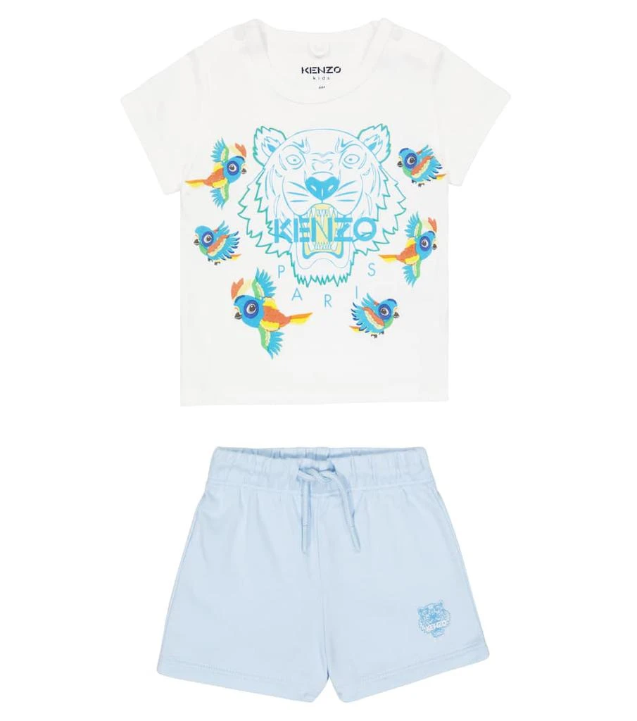 商品Kenzo|Baby printed T-shirt and shorts cotton set,价格¥673,第1张图片