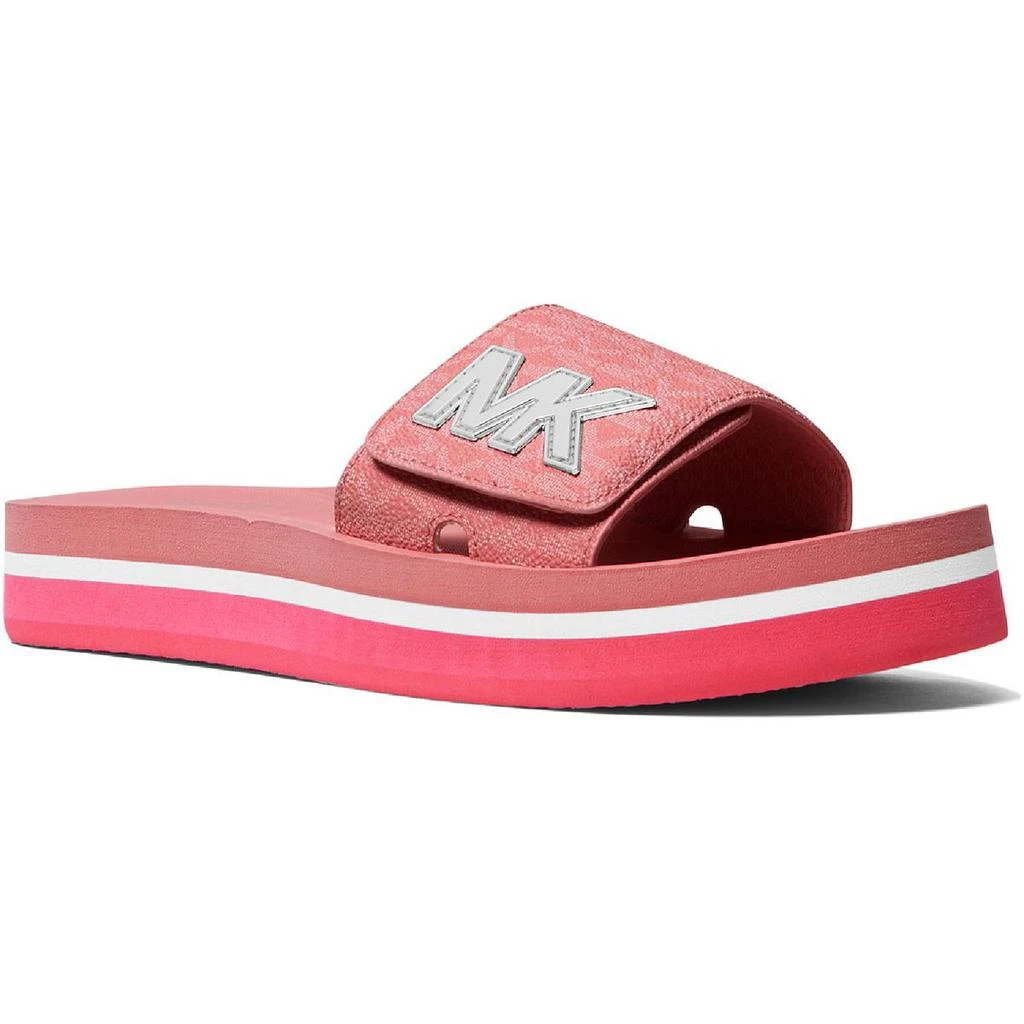 商品Michael Kors|MICHAEL Michael Kors Womens Logo Flatform Pool Slides,价格¥169,第1张图片