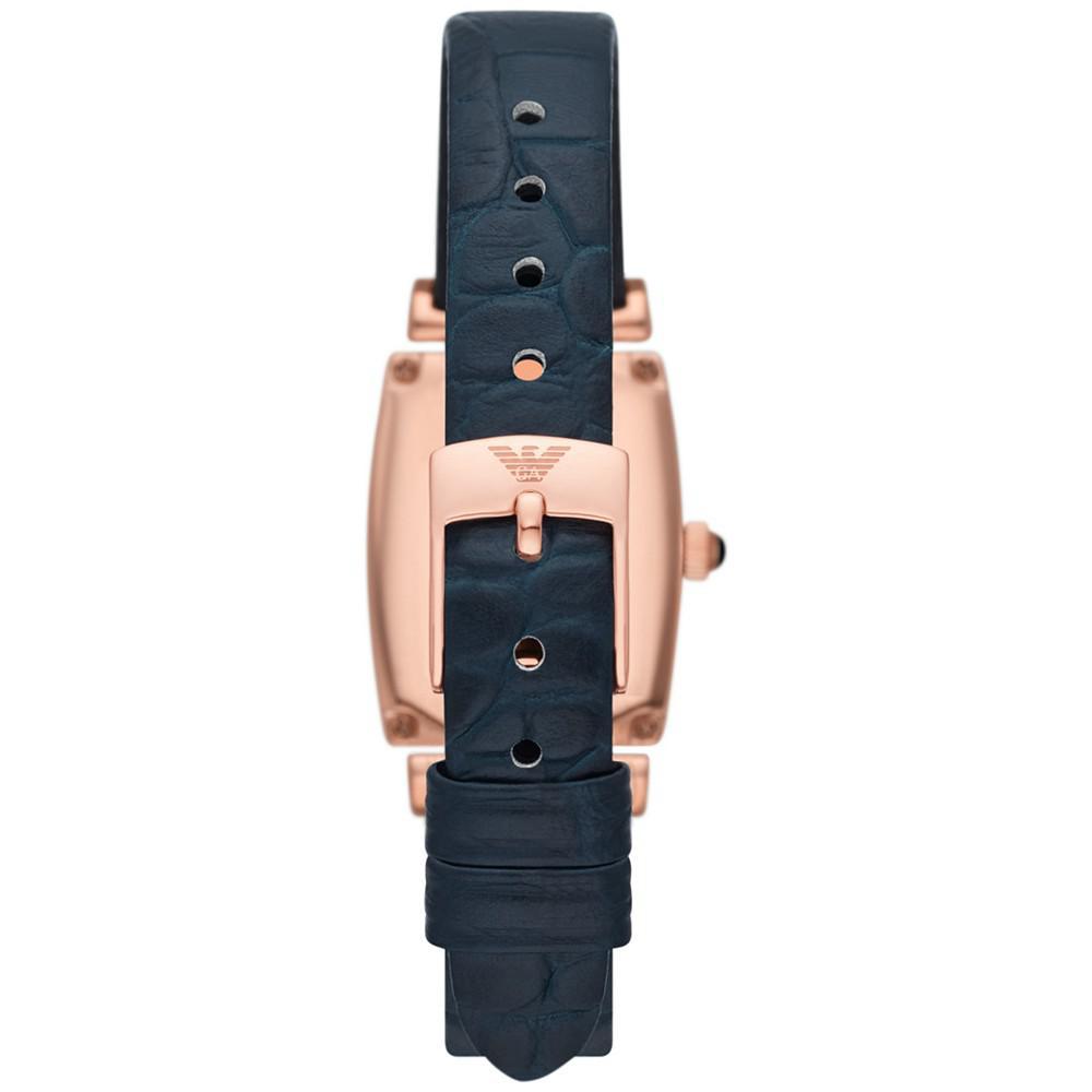 商品Emporio Armani|Women's Gianni T-Bar Rose Gold-Tone Stainless Steel Strap Watch 22mm,价格¥2280,第5张图片详细描述