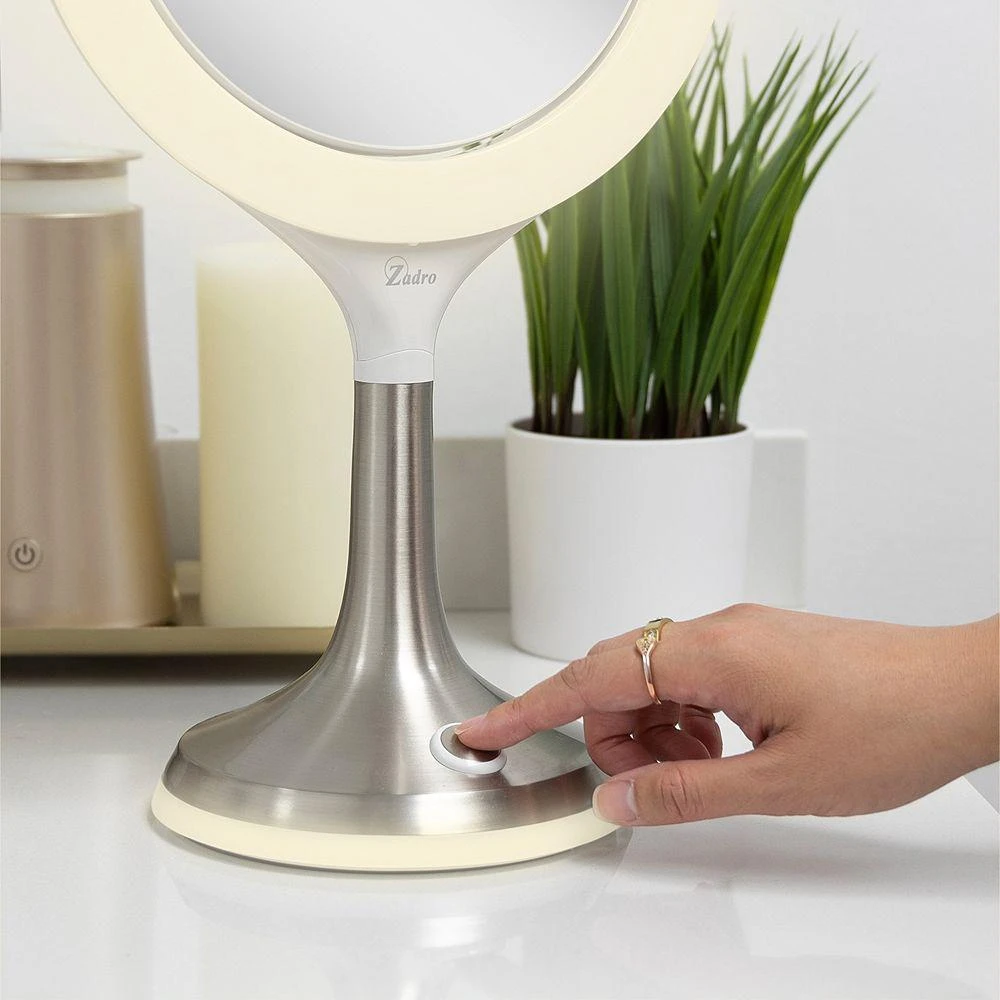 Mood Therapy UV Free LED Ring Light & Vanity Mirror, 8X/1X Magnification 商品