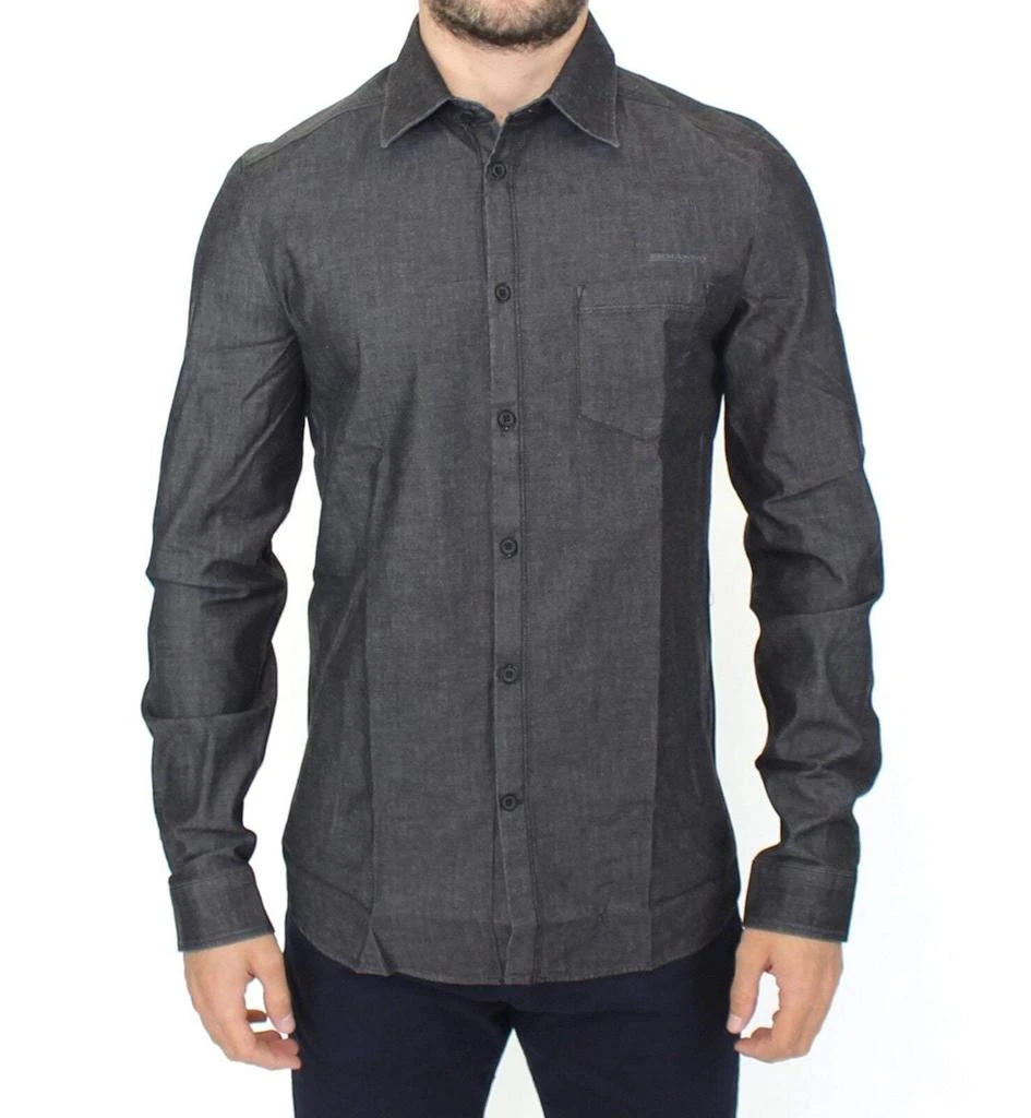 商品ERMANNO|Ermanno Scervino Denim Jeans Cotton Casual Gray Stretch Shirt,价格¥2953,第1张图片
