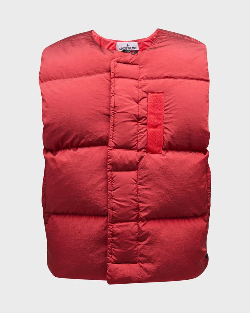 商品Stone Island|Men's Nylon Grip-Strap Puffer Vest,价格¥2518,第2张图片详细描述