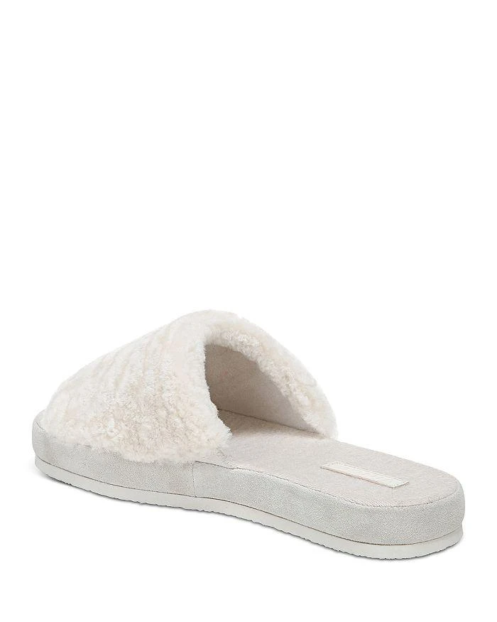 商品Vince|Women's Kenia Faux Shearling Slide Slippers,价格¥405,第3张图片详细描述