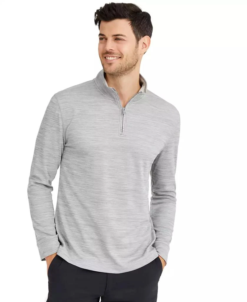 商品Club Room|Men's Quarter-Zip Tech Sweatshirt, Created for Macy's,价格¥168,第2张图片详细描述