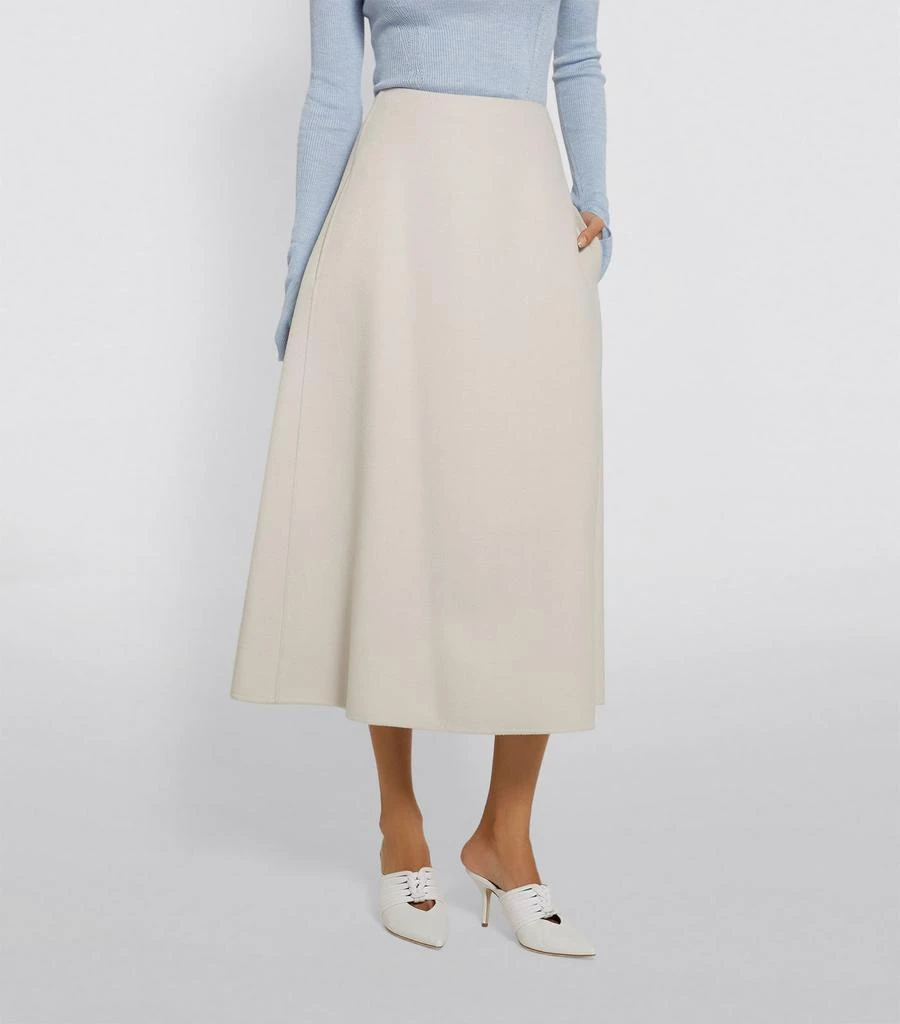 商品Max Mara|Wool-Angora A-Line Midi Skirt,价格¥4666,第2张图片详细描述