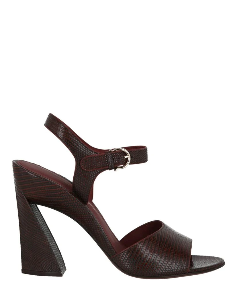 商品Salvatore Ferragamo|Aede Lizard Embossed Heel Sandal,价格¥5572,第1张图片