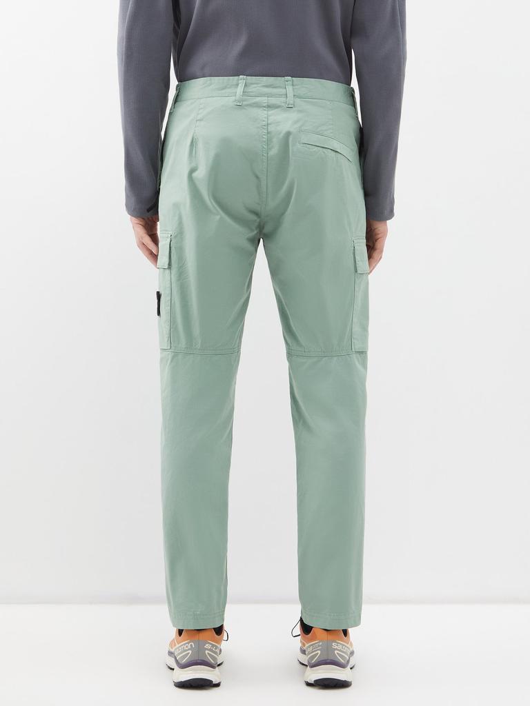 商品Stone Island|Cotton-blend twill cargo trousers,价格¥3108,第7张图片详细描述