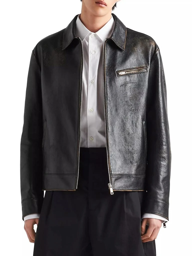 商品Prada|Leather Jacket,价格¥51696,第2张图片详细描述