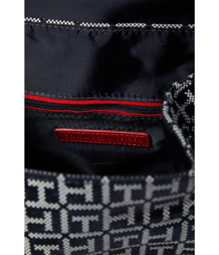 商品Tommy Hilfiger|Joy II Flap Backpack Square Monogram Jacquard,价格¥631,第3张图片详细描述