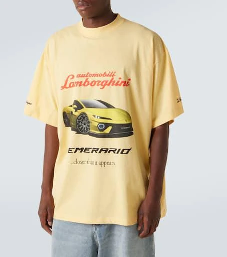 商品Balenciaga|X 兰博基尼大廓形针织T恤,价格¥6068,第3张图片详细描述