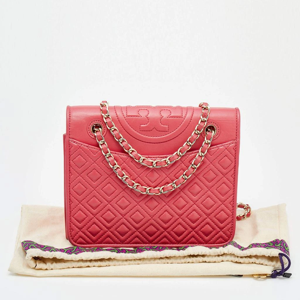 Tory Burch Red Leather Medium Fleming Shoulder Bag 商品