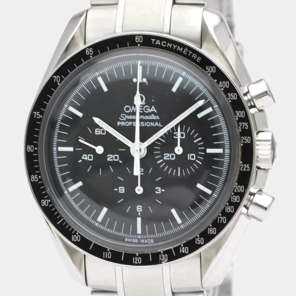 商品[二手商品] Omega|Omega Black Stainless Steel Speedmaster Professional 3570.50 Manual Winding Men's Wristwatch 42 mm,价格¥29771,第2张图片详细描述