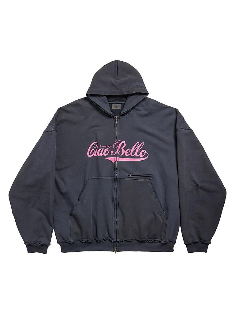 トップス balenciaga ciaobellopulleduphoodie XS Balenciaga Ciao Bello Pulled Hoodie Large Fit - Hoodies - Free